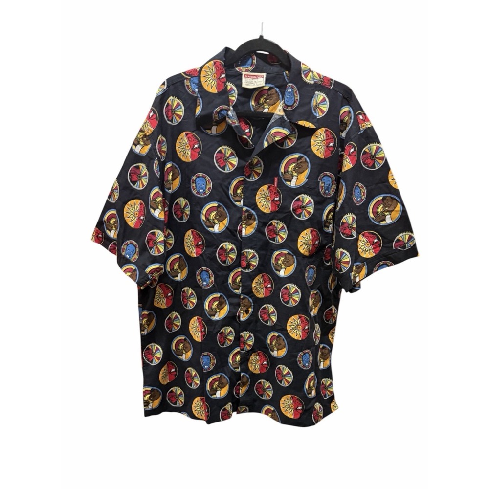Vintage Platinum Fubu Fat Albert Button Down Collared Shirt Size Large